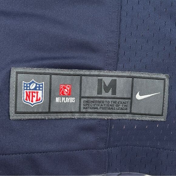 Kyle Long Chicago Bears Nike NFL On Field #75 Navy Blue Game Jersey Size Medium - Picture 5 of 14